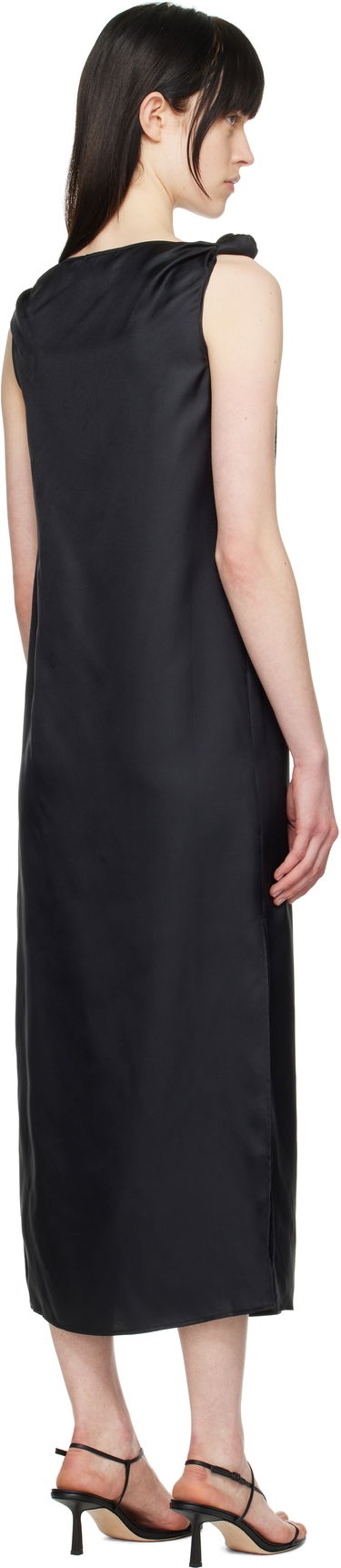 Pокля Loulou de Saison Loulou de Saison Moun Midi Dress Черно | MOUN, 2