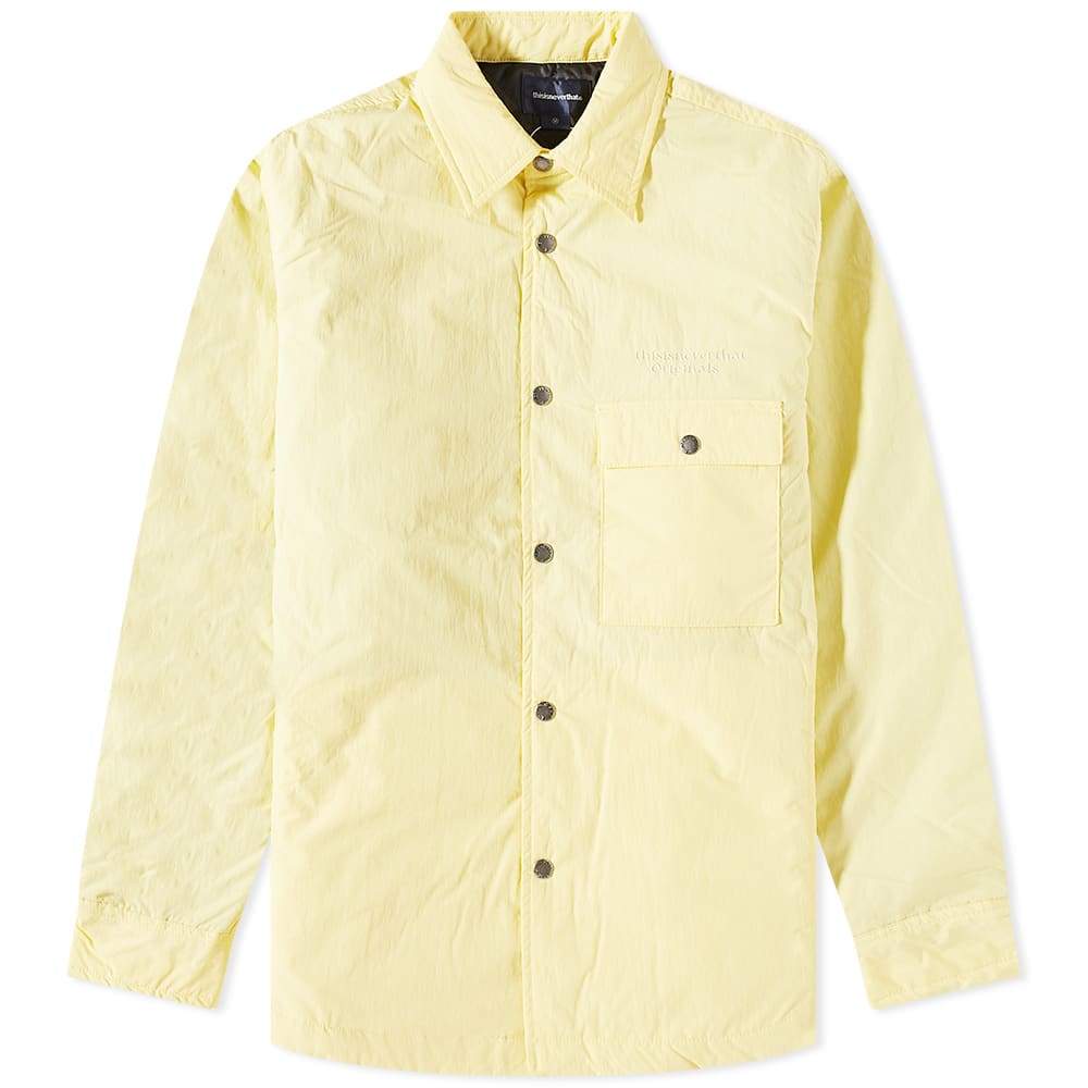 Яке thisisneverthat Quilted Shirt Jacket Жълто | TN223PSHTL01-YL, 0