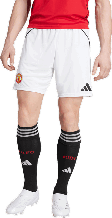 Къси панталони adidas Performance Manchester United 25/26 Home Shorts Бяло | JI7430, 3