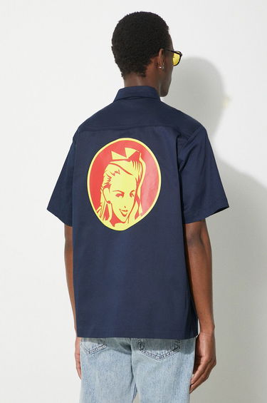Риза BBC IceCream ICECREAM Waitress Camp Collar Shirt Тъмно синьо | IC24117, 2
