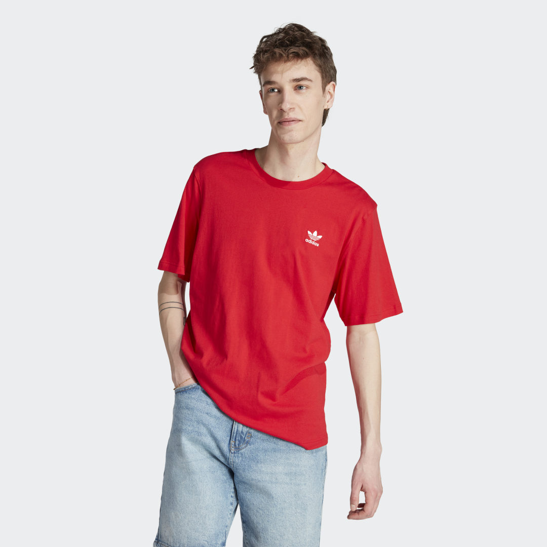 Тениска adidas Originals Trefoil Essentials Tee Червено | IL2508, 1