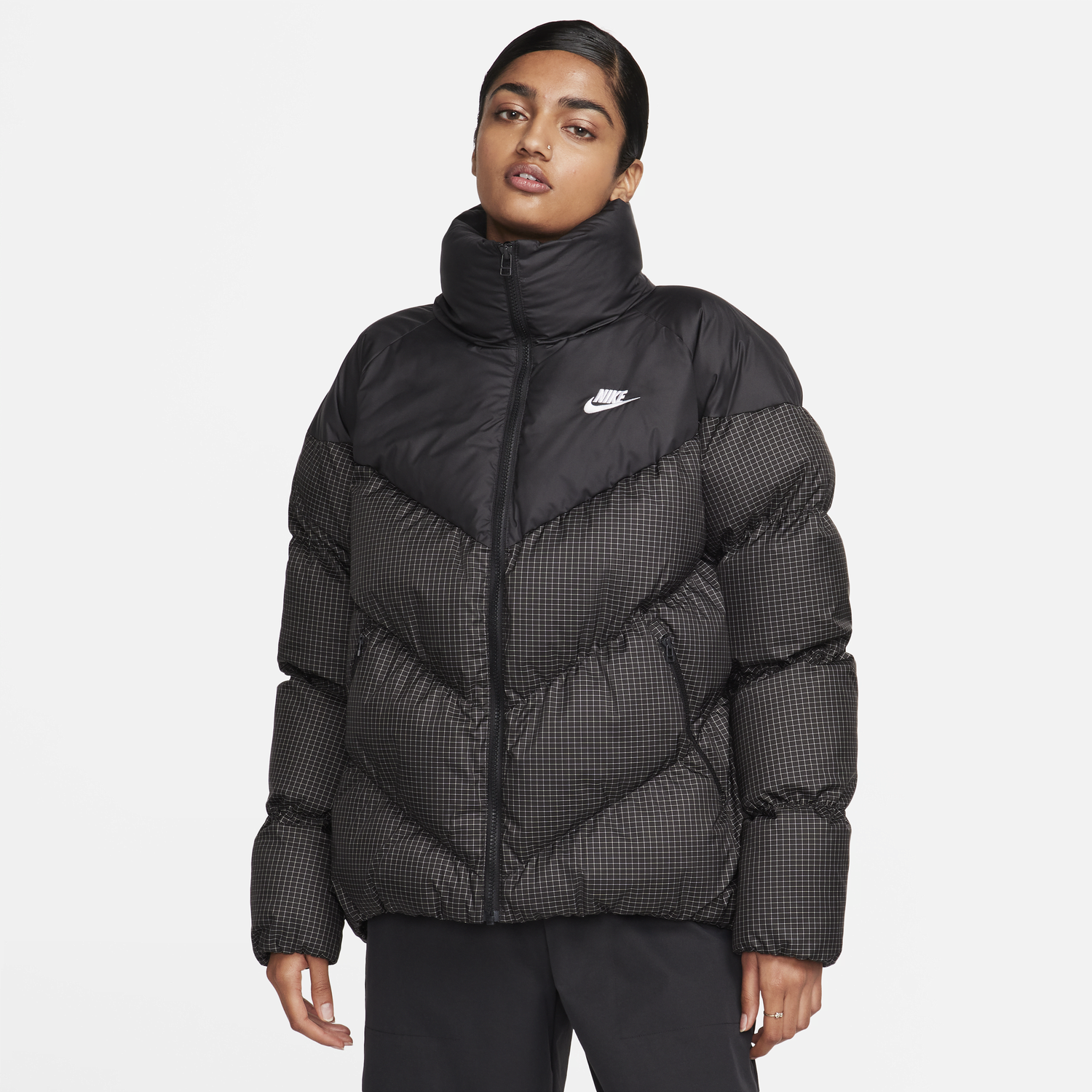Пухо яке Nike Therma-FIT Sportswear Windpuffer Черно | FB8788-010, 0
