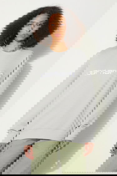 Суитчър Carhartt WIP Sweatshirt with embroidered logo Сиво | I033647.2AXXX, 0