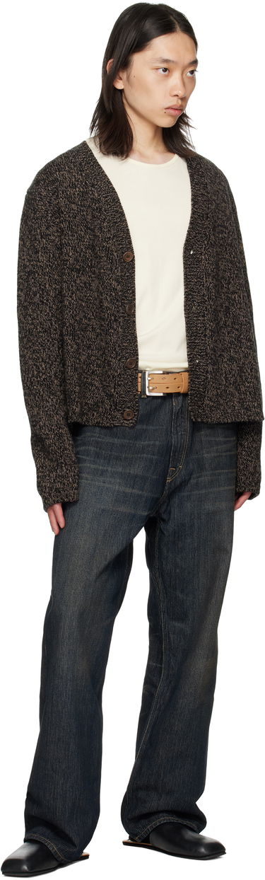 Колани OUR LEGACY Leather Split Belt with Double-Prong Buckle Кафяво | A4258SOS, 1
