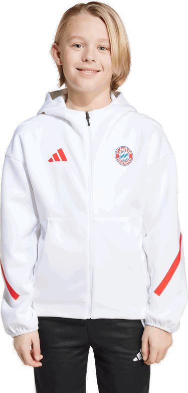 Суитчър adidas Originals FC Bayern Munich Z.N.E. Anthem Full-Zip Hoodie Бяло | jm9437, 4