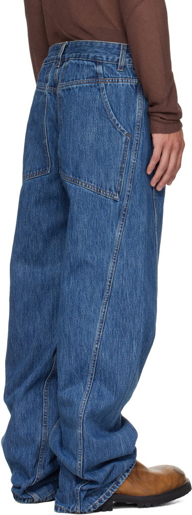 Дънки Eckhaus Latta Eckhaus Latta Bend Jeans Синьо | 1225-EL-PF25-VI, 2