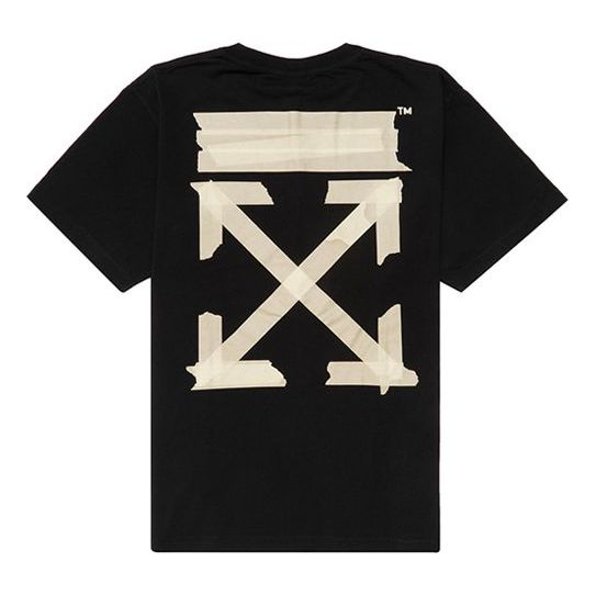 Тениска Off-White Bronzing Arrow Print T-Shirt Черно | OMAA038G20JER0021048