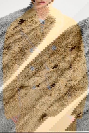 Палта Andersson Bell Andersson Bell Fields Fur Double-Breasted Coat Бежово | awa727w, 3