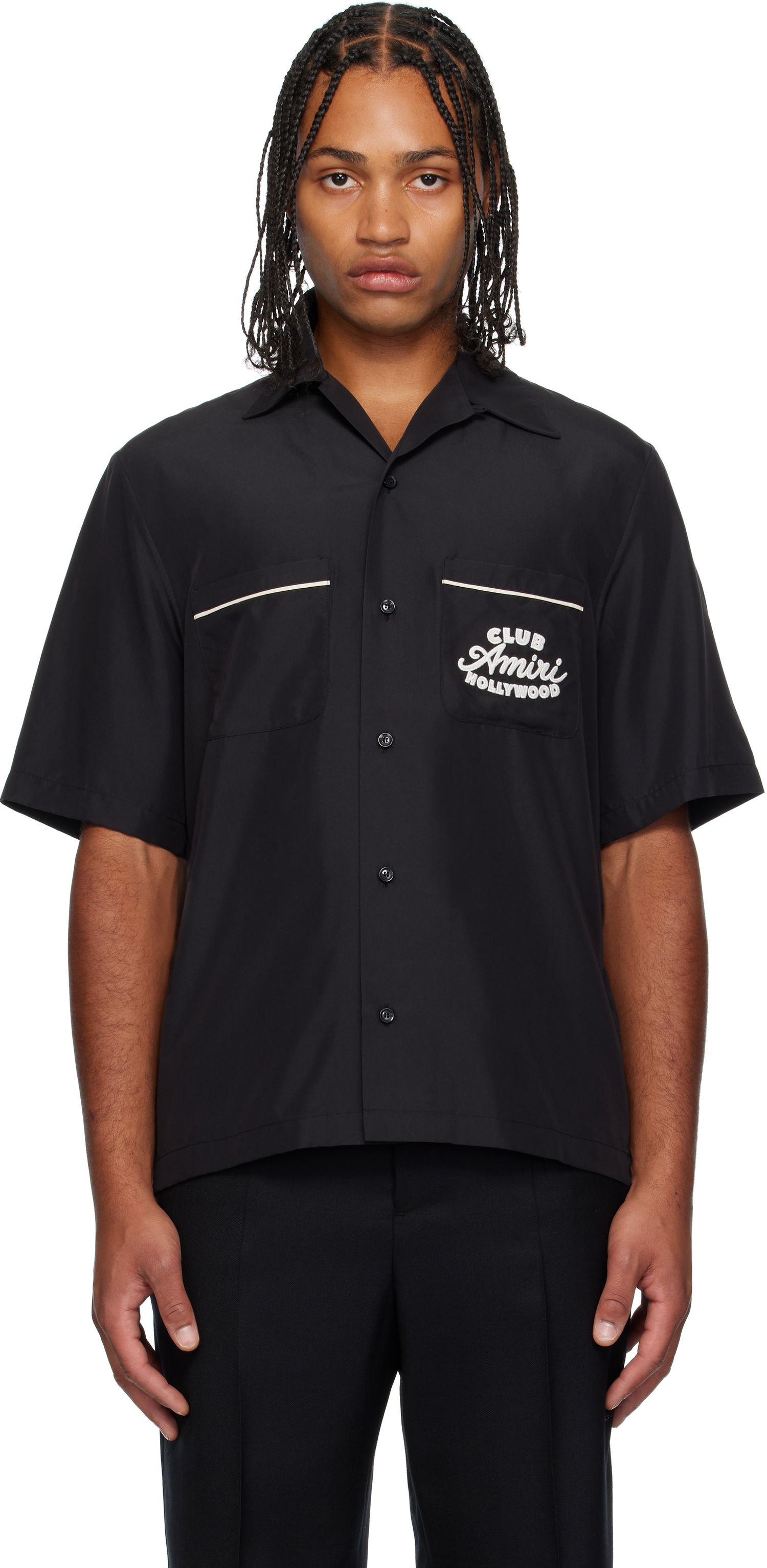 Риза AMIRI Amiri 'Club Amiri' Camp Shirt Черно | AMSTCA1194, 0