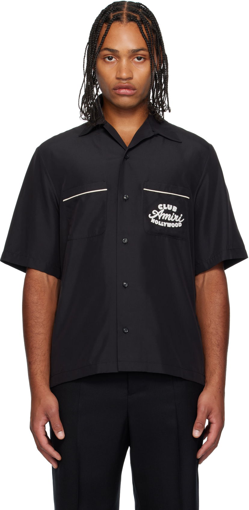 Риза AMIRI Amiri 'Club Amiri' Camp Shirt Черно | AMSTCA1194