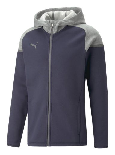 Суитчър Puma teamCup Casuals Full-Zip Hoodie Тъмно синьо | 657987-006