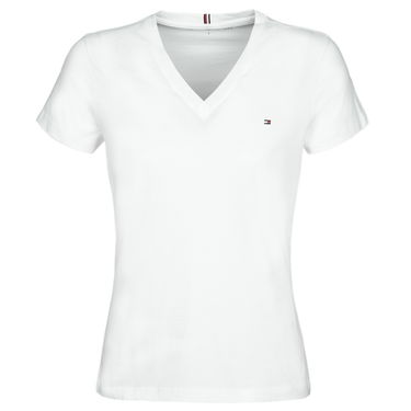 Тениска Tommy Hilfiger HERITAGE V-NECK TEE Бяло | WW0WW24969-100-NOS, 0