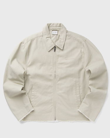 Яке DAILY PAPER Twill Workwear Frayed Hem Full-Zip Jacket Бежово | 2513099, 0