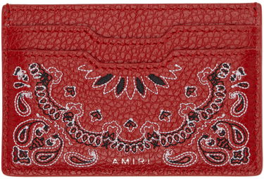 Портфейл AMIRI Red Bandana Card Holder Червено | AMACCO1007, 0