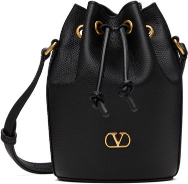 Дамска чанта Valentino Valentino Garavani Mini Drawstring VLogo Signature Bag Черно | 6W2P0AJ2SNP, 0