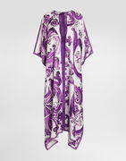 Dolce & Gabbana Majolica-Print Twill Caftan Dress