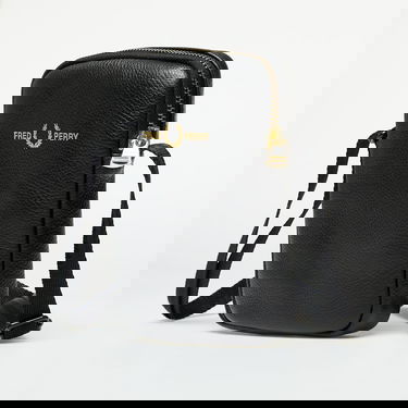 Чанта през рамо Fred Perry Leather Side Bag Черно | L8289 102, 3