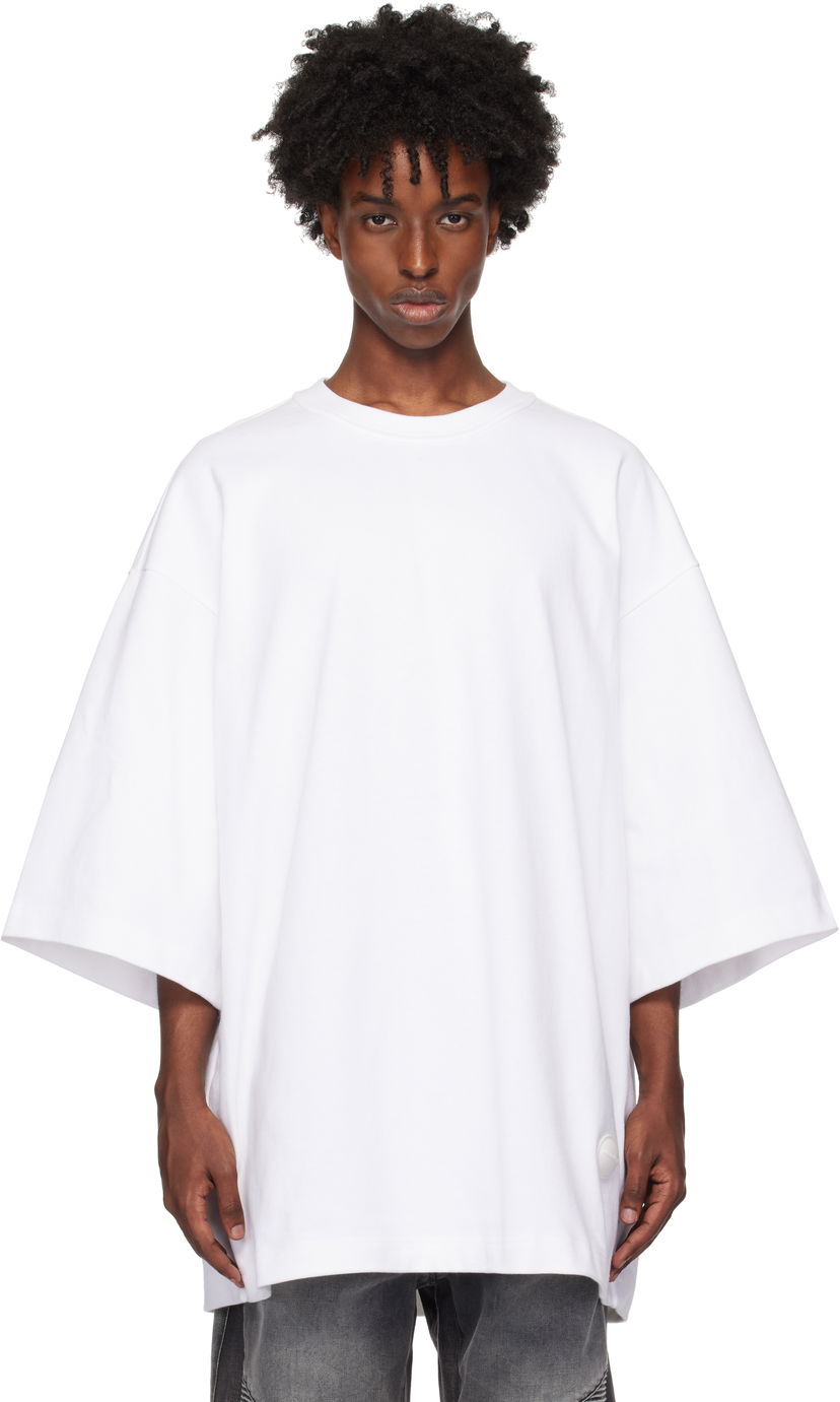 Тениска Alexander Wang Oversized Drop-Sleeve T-shirt Бяло | UCC4241710