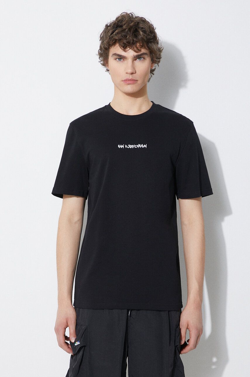 Тениска Han Kjøbenhavn Han Kjøbenhavn Graphic Font T-Shirt Черно | M.133614, 0