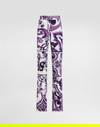Dolce & Gabbana Majolica-Print Flared Viscose Trousers