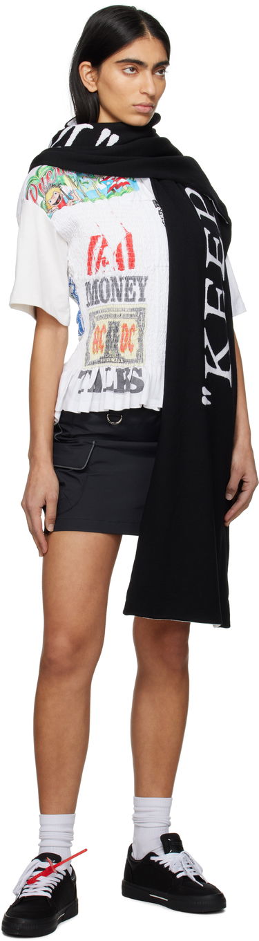 Шал Off-White Off-White Keep Warm Knit Scarf Черно | OWMA068C99KNI0011001, 2