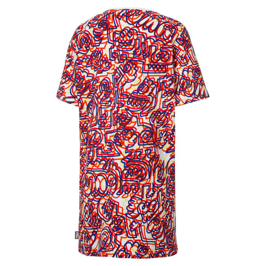 Тениска Puma x MR DOODLE AOP T-shirt Dress Лилаво | 530657-02, 1