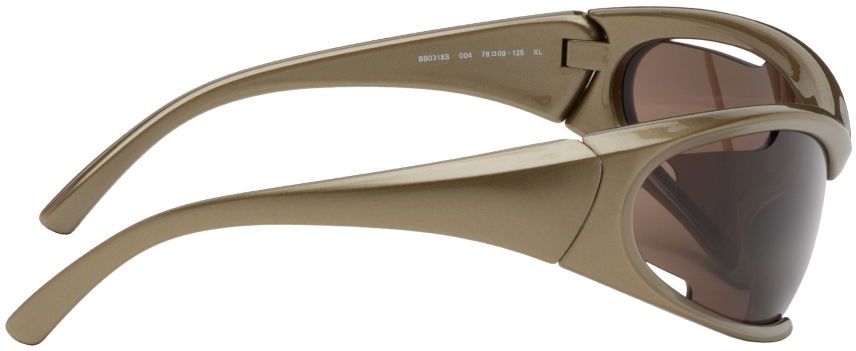 Слънчеви очила Balenciaga Dynamo Rectangle Sunglasses Бежово | BB0318S-004, 1