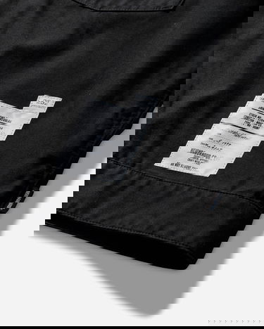 Риза Neighborhood URBAN EQUIPMENT No Collar Longsleeve Shirt Черно | 252AQNH-SHM06 BLACK, 3