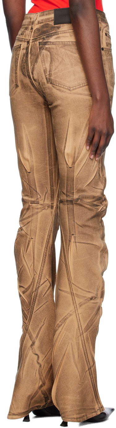 Дънки Ottolinger Ottolinger Exclusive Ruched Jeans Кафяво | 1701708, 2