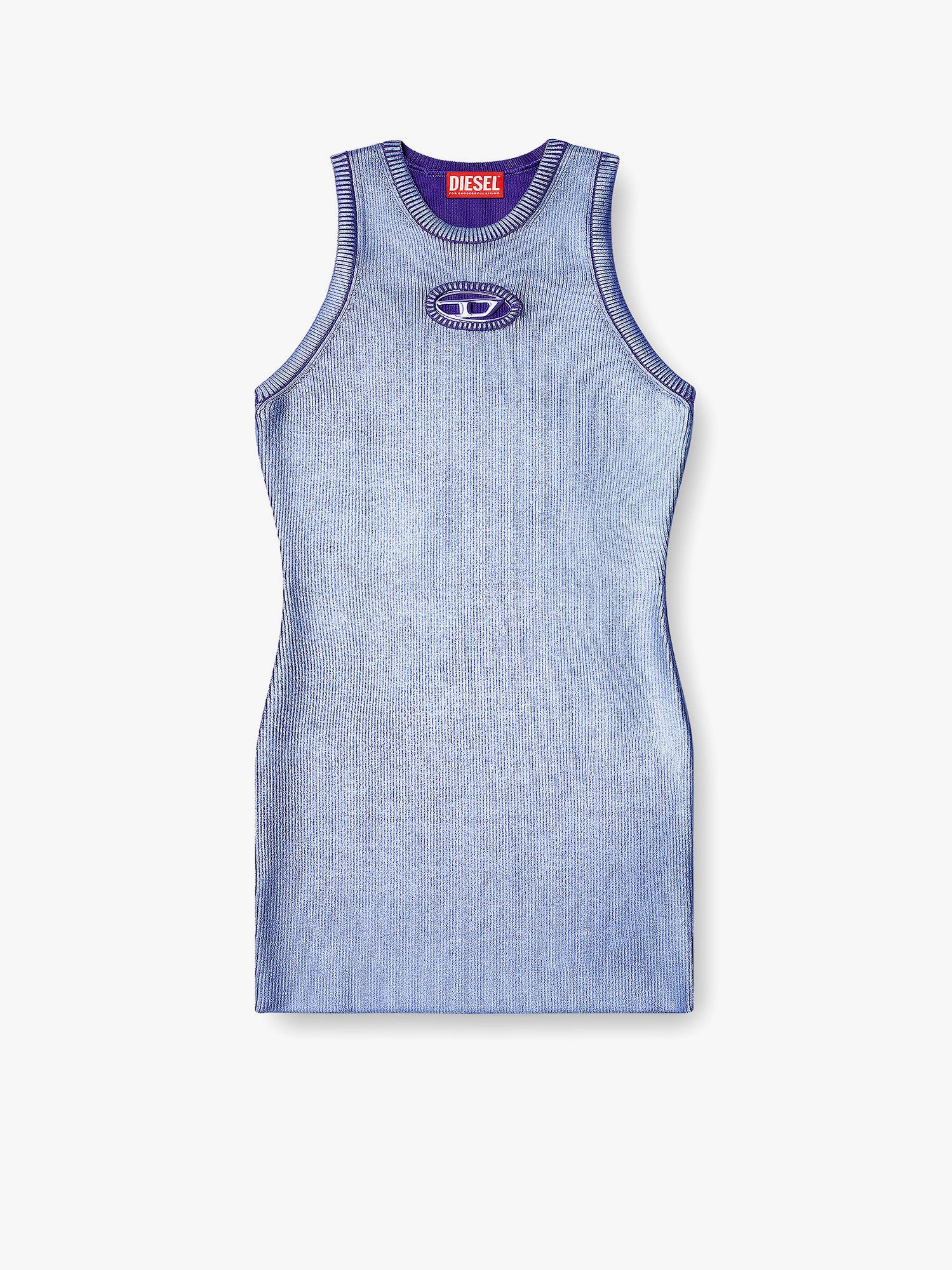 Pокля Diesel Diesel M-CADDIX Sleeveless Ribbed Mini Dress Синьо | A176940AKBS60P, 0