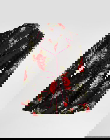 Риза Dolce & Gabbana Rose Bouquet-print Vanity Twill Shirt Многоцветен | F5Q03TIS11GHN5ZN, 0