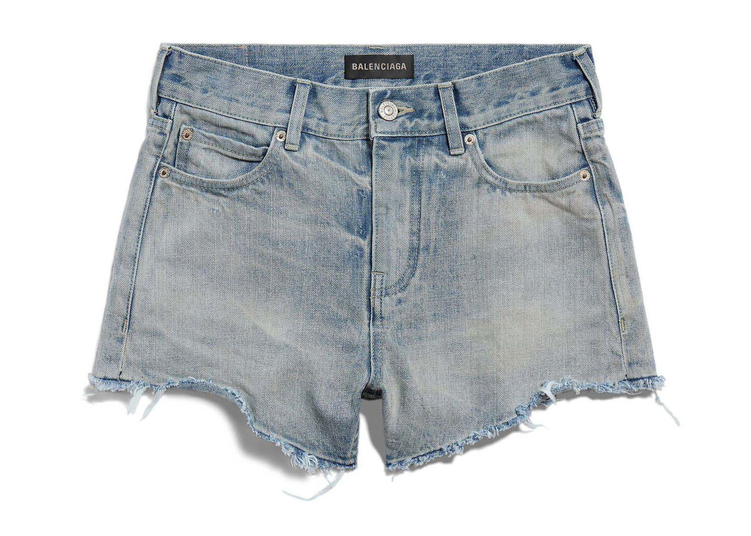 Къси панталони Balenciaga Mini Shorts Light Blue Синьо | 790456TQW556379, 0