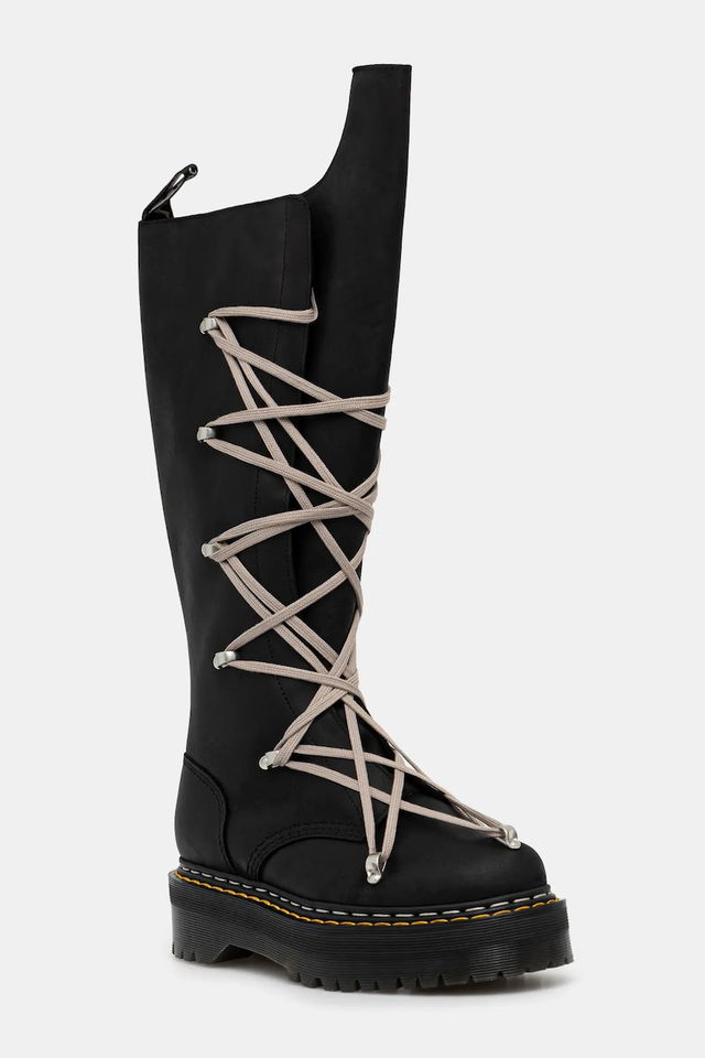 Rick Owens DRKSHDW x Dr. Martens 1B60 Quad Sole Pentalace Boot