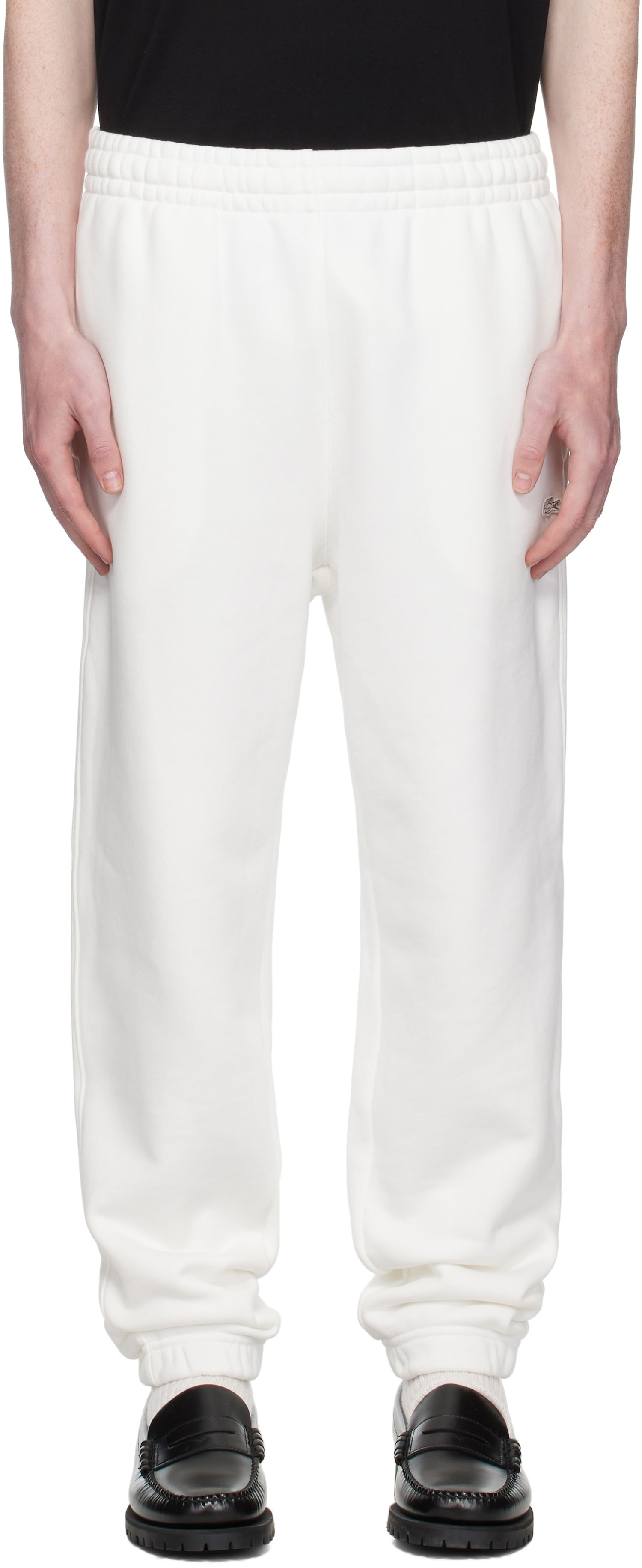 Спортни панталони Lacoste Fleece Sweatpants Бяло | XH7760_70V, 0
