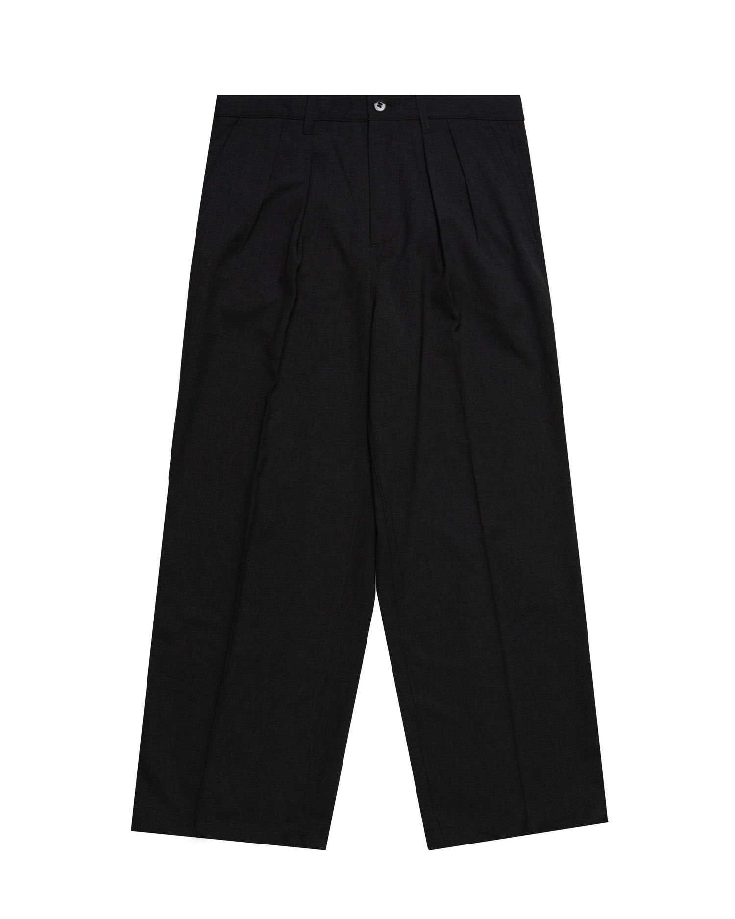 Панталони и дънки BEAMS Beams Wide Leg Pleated Slacks Черно | 11230581120-19, 0