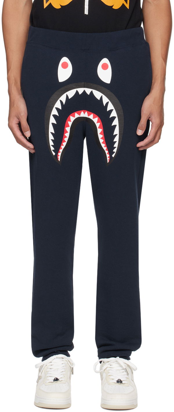 Спортни панталони BAPE ABC Camo Shark Sweatpants Тъмно синьо | 001PTJ801016M, 0
