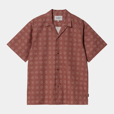Риза Carhartt WIP Carhartt WIP Furoshiki Print Short Sleeve Shirt Кафяво | I034549_15, 3