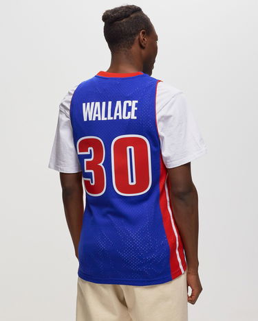 Фланелка Mitchell & Ness NBA Swingman Jersey Detroit Pistons 2003-04 Rasheed Wallace #30 Синьо | SMJYAC19110-DPIROYA03RWA, 1