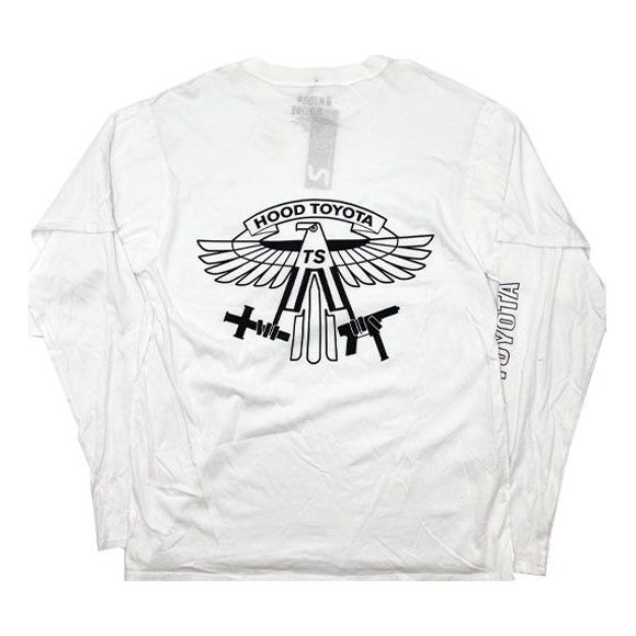 Тениска Cactus Jack by Travis Scott Travis Scott Cactus Jack Long Sleeve Hood Toyota T-Shirt Бяло | TC-342