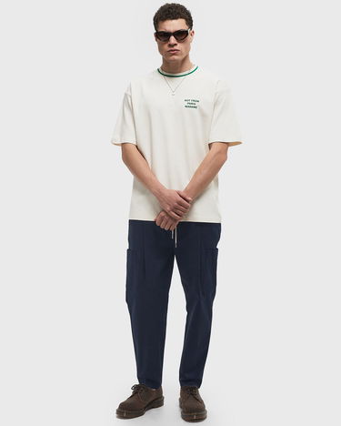Карго панталони Drôle de Monsieur Drole de Monsieur Cropped Cargo Pants Тъмно синьо | F-BP153-CO106-NY, 1