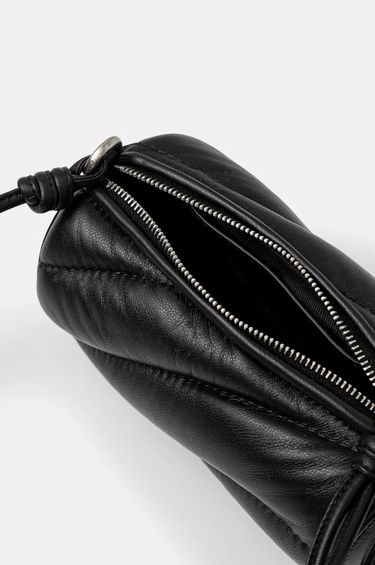 Чанта през рамо Fiorucci Black Leather Crossbody Bag Черно | U01FMASL005LE04BK01, 4