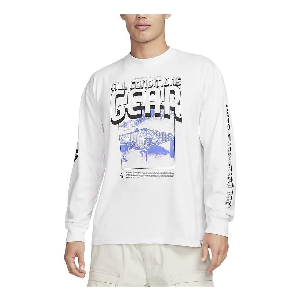 Тениска Nike ACG ACG Graphic Long Sleeve T-Shirt Бяло | FQ3730-121, 0