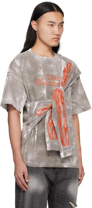 Тениска We11done We11done Muddy 4 Sleeves T-Shirt Сиво | WD-TT0-25-732-U-BK, 1