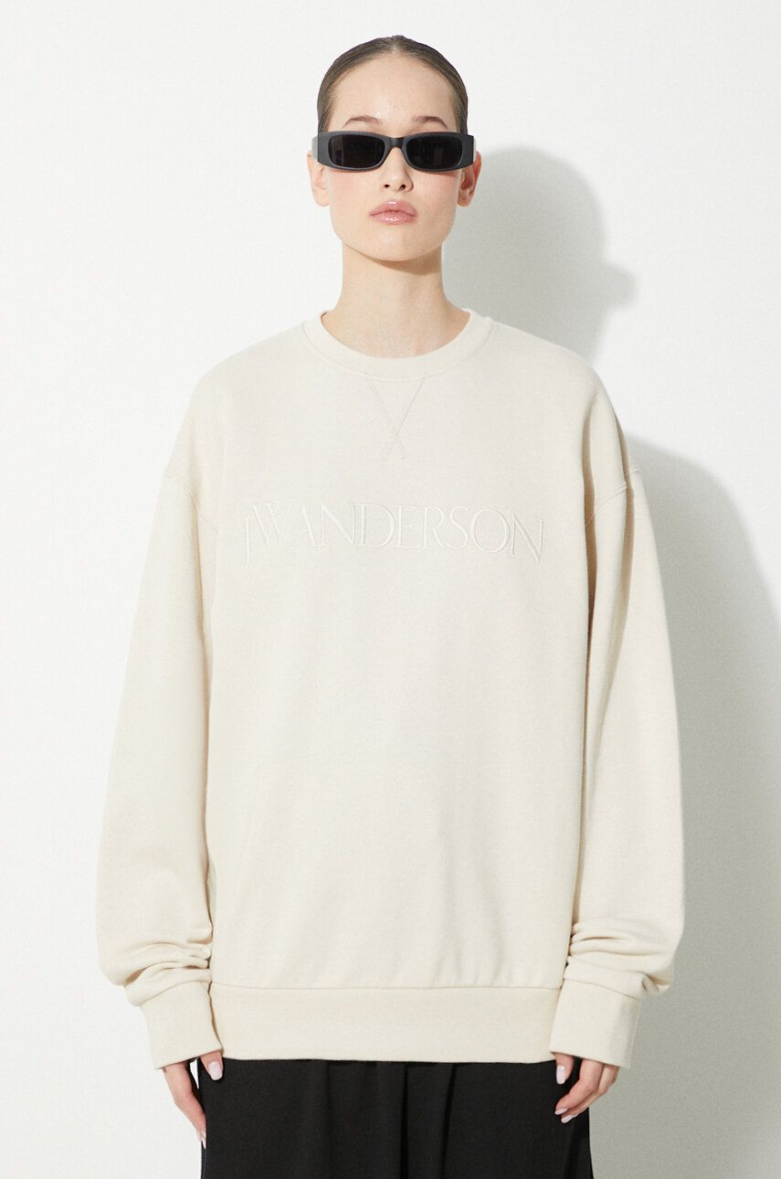 Суитчър JW Anderson Sweatshirt With Logo Бежово | JW0165.PG0861.132, 0