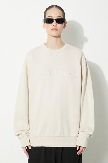 Суитчър JW Anderson Sweatshirt With Logo Бежово | JW0165.PG0861.132, 0