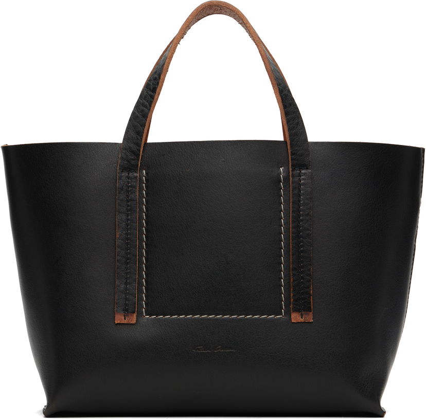Голяма пазарска чанта Rick Owens Rick Owens Concordians Mini Shopper Tote Черно | RA02E0764 LGET