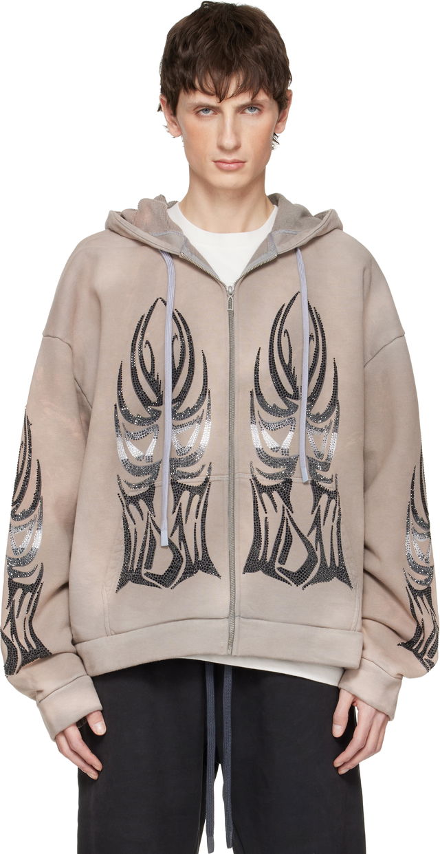 Who Decides War Winged Zip Up Hoodie