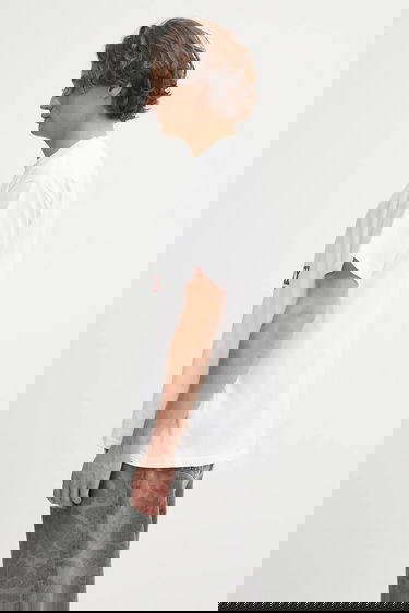 Тениска Carhartt WIP Short-Sleeve Fairplay Graphic T-Shirt Бяло | I035433.02XX, 1