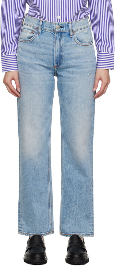 Дънки rag & bone Rag & Bone Harlow Straight Leg Jeans Синьо | WDD23S2934B7LO, 0