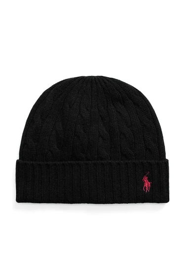 Шапка Polo by Ralph Lauren Cable-Knit Beanie Черно | 449959346, 0